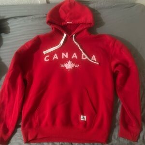 Red Canada hoodie size adult medium